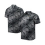 Men's Black Jacksonville Jaguars Big and Tall Bahama Coast Luminescent Fronds Camp IslandZone Button-Up Shirt