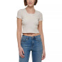 Women's Cropped Henley T-Shirt