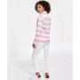 Women's Striped Contrast-Collar Shirt