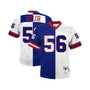 Men's Lawrence Taylor Royal and White New York Giants Big and Tall Split Legacy Retired Player Replica Jersey