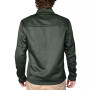 Men's Space-Dyed Half-Zip Pullover Topstitched Sweater