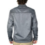Men's Space-Dyed Half-Zip Pullover Topstitched Sweater