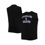 Men's Black Colorado Rockies Big and Tall Jersey Muscle Tank Top