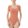 Women's U-neck Basic Bodysuit Top
