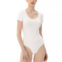 Women's U-neck Basic Bodysuit Top
