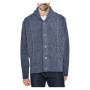Men's Shawl Collar Cable Knit Cardigan