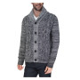 Men's Shawl Collar Cable Knit Cardigan