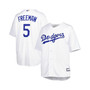 Men's Freddie Freeman White Los Angeles Dodgers Big and Tall Replica Player Jersey