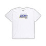 Men's White, Charcoal Los Angeles Rams Big and Tall T-shirt and Shorts Set