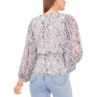 Women's V-Neck Smocked Peplum Top