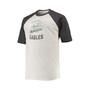 Men's Oatmeal, Heathered Charcoal Philadelphia Eagles Big and Tall Raglan T-shirt