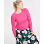 Women's Ribbed Long-Sleeve Crewneck Top, Created for Macy's