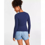 Women's Ribbed Long-Sleeve Crewneck Top, Created for Macy's