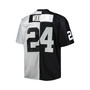 Men's Charles Woodson Black, Silver Las Vegas Raiders Big and Tall Split Legacy Retired Player Replica Jersey