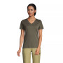 Women's Relaxed Supima Cotton Short Sleeve V-Neck T-Shirt