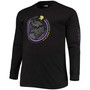 Men's Big and Tall Black Minnesota Vikings Color Pop Long Sleeve T-shirt