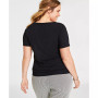 Women’s and Plus Size Ribbed T-Shirt, Created for Macy’s