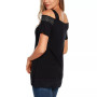 Women's Embellished Cold-Shoulder Top