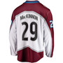 Men's Nathan MacKinnon White Colorado Avalanche Away Premier Breakaway Player Jersey