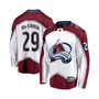 Men's Nathan MacKinnon White Colorado Avalanche Away Premier Breakaway Player Jersey
