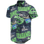 Men's College Navy Seattle Seahawks Thematic Button-Up Shirt