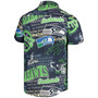 Men's College Navy Seattle Seahawks Thematic Button-Up Shirt