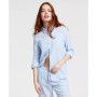 Women's Buttoned-Front Crepe Shirt