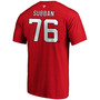 Men's P.K. Subban Red New Jersey Devils Authentic Stack Name and Number T-shirt