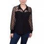 Women's Mesh Sleeve Top
