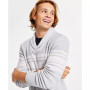 Men's Hunter Regular-Fit Stripe Shawl-Collar Sweater, Created for Macy's