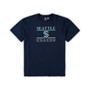 Men's Deep Sea Blue Seattle Kraken Big and Tall Lodge T-shirt and Pants Sleep Set