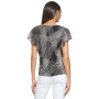 Printed Chiffon Flutter Sleeve Blouse
