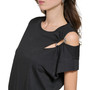 Women's Crew-Neck Hardware-Embellished Cutout T-Shirt