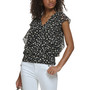 Women's Floral-Print Short-Sleeve Top