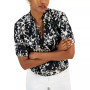 Women's Printed Tie-Neck Short-Sleeve Blouse, Created for Macy's