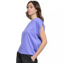 Women's Ruched Cap-Sleeve Pullover Top