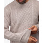 Men's Crewneck Mixed Texture Sweater