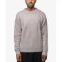 Men's Crewneck Mixed Texture Sweater