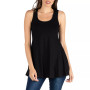 Women's Scoop Neck Sleeveless Tunic Top