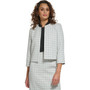 Tweed Open Front Cropped Blazer