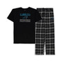 Men's Black Carolina Panthers Big and Tall Lodge T-shirt and Pants Sleep Set