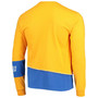 Men's Gold-Tone, Royal Los Angeles Rams Upcycled Angle Long Sleeve T-shirt