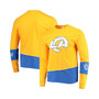 Men's Gold-Tone, Royal Los Angeles Rams Upcycled Angle Long Sleeve T-shirt