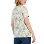 Women's Papercut Floral Scoop-Neck Short-Sleeve Top, Created for Macy's