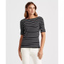 Striped Boatneck Top