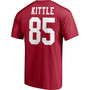 Men's George Kittle Scarlet San Francisco 49ers Player Icon Name and Number T-shirt