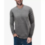 Men's V-Neck Honeycomb Knit Sweater