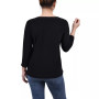 Petite 3/4 Sleeve Cutout Top