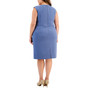 Plus Size Stretch Crepe Seamed Sheath Dress