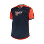 Men's Navy, Orange Detroit Tigers Solid V-Neck T-shirt
